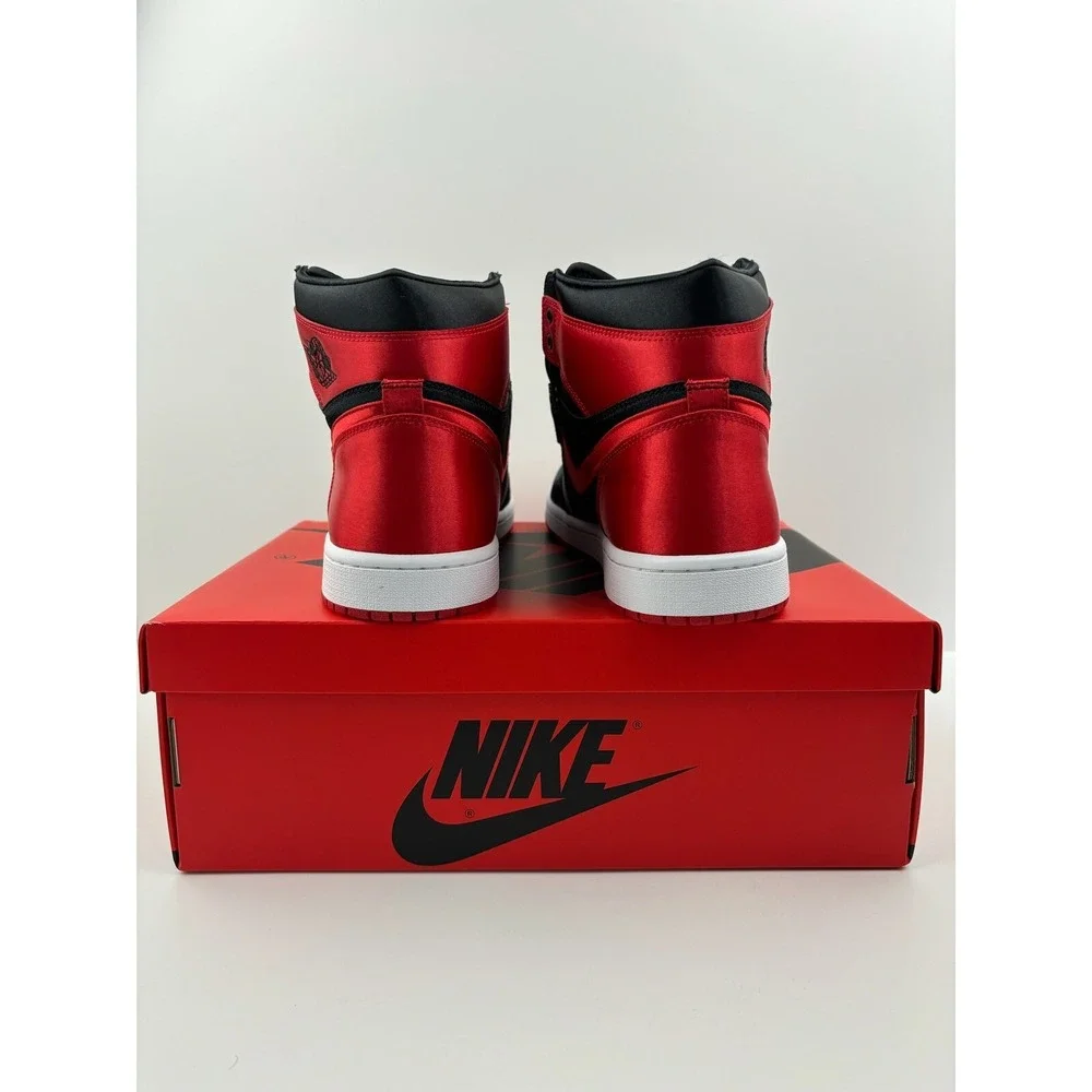 Nike Air Jordan 1 Retro High OG Satin Bred Women's Size 12/10.5M (FD4810-061)‎